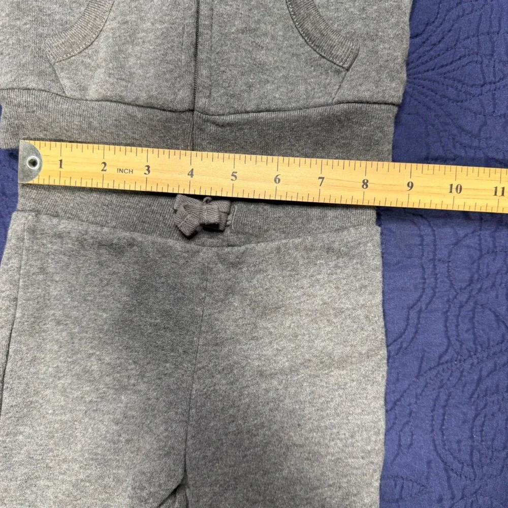 Ralph Lauren Baby Boys Gray Fleece Hoodie and Joggers Tracksuit Set 3M